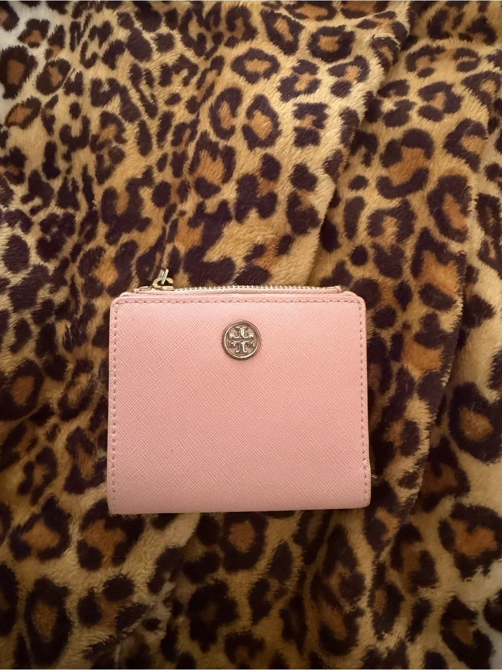 Tory Burch Pink Leather Wallet